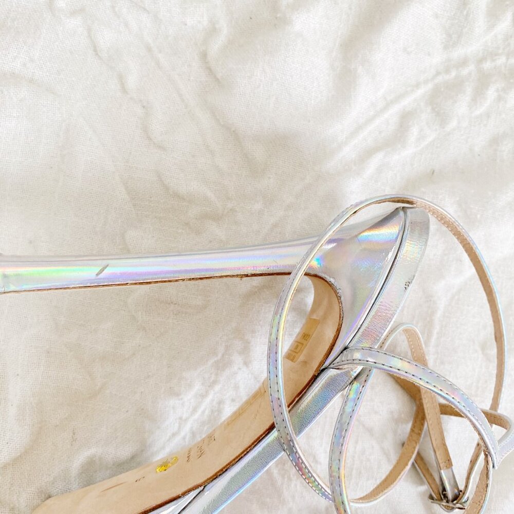 Stuart Weitzman Soiree Iridiscent Platform Sandal… - image 7